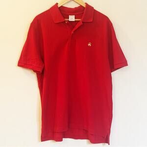 Men's Brooks Brothers Red Polo Tee Sz L